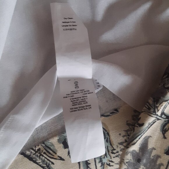 3 Pottery Barn 48W x 84L GREY Linen Cotton Haylie Print Curtains - Picture 11 of 11